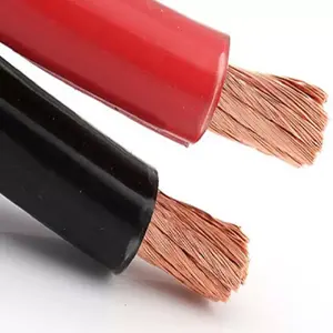 3/0, 2/0, 1/0, 1 2 4 6 AWG 1/0 medidor de presión de 600v de soldado con autógena de la batería de cobre puro flexible soldada cable de tierra