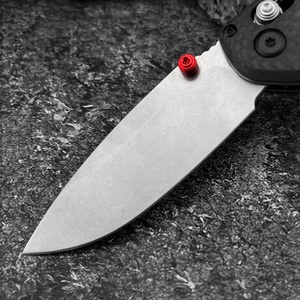 Couteau pliant unique BM565 avec lame S90V résistante à la corrosion, manche en fibre de carbone, 17,7 cm, qualité DIY, personnalisable OEM, pour l'extérieur - Product Image 2