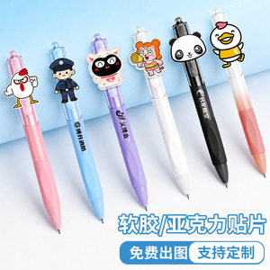 Deya Brush Question <b>Pen</b> 0.5mm Push Button Smooth Writing For Practice And Signing - Product Image 3