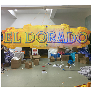 Letras inflables Globo <span class=keywords><strong>EL</strong></span> DORADO Luz LED gigante Letra inflable para decoración de eventos temáticos - Product Image 1