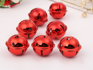 24mm-65mm grandi campane di natale PVD ferro metallo Jingle campane per albero di natale decorazione della casa Pet portachiavi appesi accessori - Product Image 5