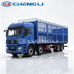 รถบรรทุกขนส่งสัตว์ 8x4 ลดราคาพิเศษ พร้อมทางลาดไฮดรอลิก สำหรับขนส่งสุกร โค แกะ สัตว์ปีก ราคาโรงงาน - Product Image 6