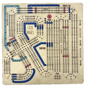 Juego de Mesa de Cribbage de Madera, Juego de Mesa Clásico para la Noche, para Familias, con Compartimento de Almacenamiento Integrado - Product Image 1