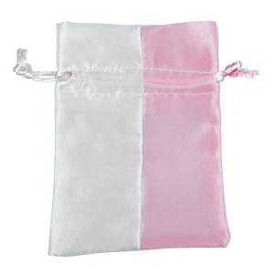 Small White/<b>Pink</b> <b>Party</b> Favor <b>Bag</b> - Product Image 1