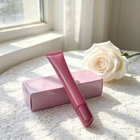 Tubes souples personnalisés de 10 ml avec couvercle rond en plastique pour gloss, tubes à presser pour lotion et crème