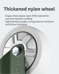 YTOP <span class=keywords><strong>4</strong></span> Zoll drehbares Nylon European Type Medium <span class=keywords><strong>Duty</strong></span> Lenkrad - Product Image 3