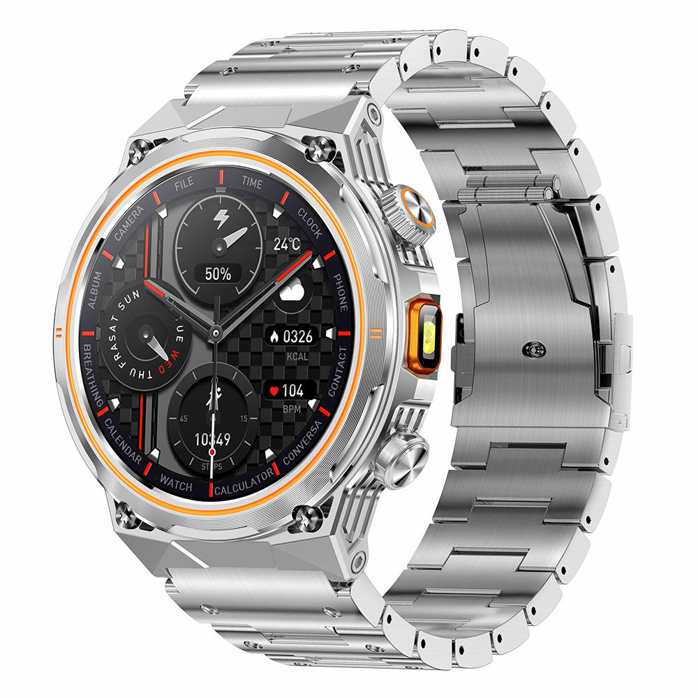 2026 AK81 Smartwatch BT Call Health Monitoring 1.46inch Screen IP68 Waterproof Men Sports Reloj Smart Watch with Flashlight