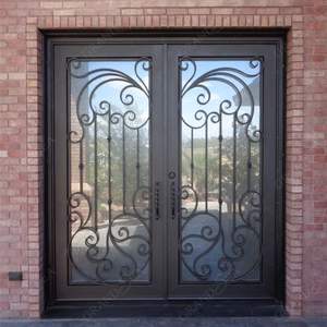 <span class=keywords><strong>Suisse</strong></span> Élégante Porte de sécurité principale américaine moderne en fer forgé galvanisé Porte en fer forgé - Product Image 6