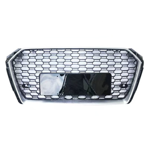 Parrilla Delantera de Alta Calidad para Auto <span class=keywords><strong>A4</strong></span> S4, Diseño de Panal de Abeja, Color Negro Brillante, Fibra de Carbono, para <span class=keywords><strong>Audi</strong></span> <span class=keywords><strong>A4</strong></span> S4 B9 2017 2018 <span class=keywords><strong>2019</strong></span> - Product Image 3