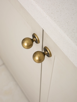 Poignées et boutons d'armoire en laiton antique de style perle solide Offre Spéciale poignée de cuisine en bronze boule ronde
