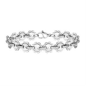 Wholesale Minimalist Jewelry Stainless Steel <b>Men</b> Bracelet Waterproof Sun Charms Link Chain Bracelet - Product Image 1