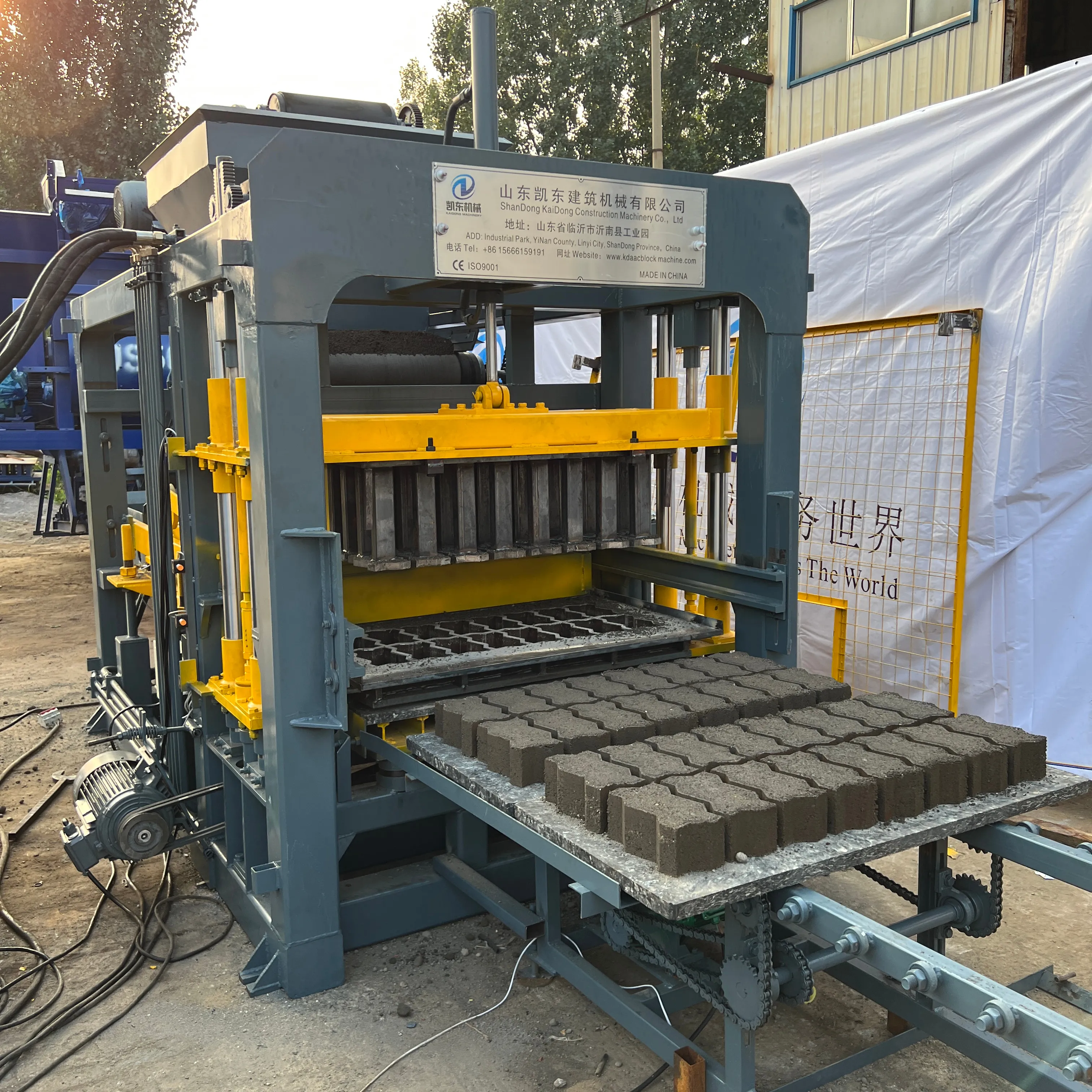 कैदोंग कारखाने की आपूर्ति QT5-15 ब्लॉक मशीन बनाने वाली मशीन बनाने वाली मशीन ईंट बनाने वाली मशीन