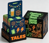 Ensemble de cartes éducatives personnalisées pour la relation humaine avec boîte de rangement en papier et 150 questions pour des connexions plus profondes, idéal pour les jeux en famille et les fêtes