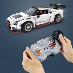 SJY-C61020W GTR R35 Sport Racing Car DIY Technical <b>Building</b> Block Bricks RC Car Educational <b>Toys</b> for Kids Children - Product Image 6