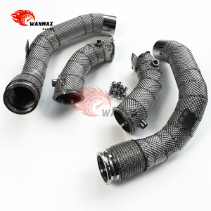 Nouveautés : Downpipe de haute qualité pour BMW F90 M5 F91 F92 F93 M8 S63 4.4T V8 biturbo avec bouclier thermique - Product Image 6