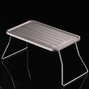 <strong>Camping</strong> Titanium <strong>BBQ</strong> Grill Table Ultralight Mini Table for <strong>Camping</strong> Hiking Picnic Barbecue Korean <strong>Bbq</strong> Grill Table - Product Image 2
