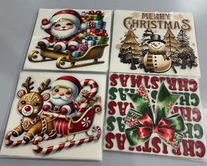 <span class=keywords><strong>Adesivi</strong></span> in Vinile Natalizi <span class=keywords><strong>per</strong></span> Finestre, Porte e Pareti, Decorazioni con Babbo Natale, Decalcomanie Natalizie Fustellate - Product Image 5