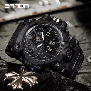 Reloj Deportivo SANDA 3169 para Hombre con Doble Pantalla, Reloj de Pulsera de Cuarzo y Digital Resistente al Agua con Alarma y Cronómetro - Product Image 6