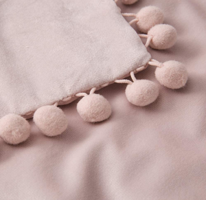 Fodere per cuscini in velluto fodere per cuscini decorativi pompon fodere per cuscini morbide solide con Poms quadrati per divano divano soggiorno - Product Image 3