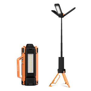 Lampe de travail LED d'extérieur Tubuzhe à 3 têtes, rechargeable, portable, pour le camping, haute luminosité, éclairage d'urgence - Product Image 1