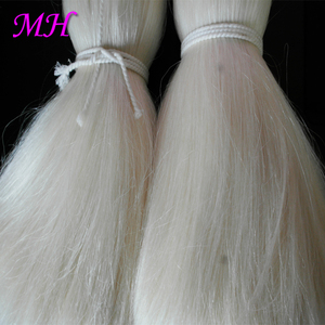 Materia prima pettine bianco naturale capelli di capra di <span class=keywords><strong>fare</strong></span> l'estensione dei capelli e parrucca bianca - Product Image 4