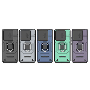 Custodia per telefono resistente antiurto personalizzata con staffa ad anello rotante e protezione per obiettivo per OPPO A3X A60 A79 Xiaomi 14T - Product Image 6