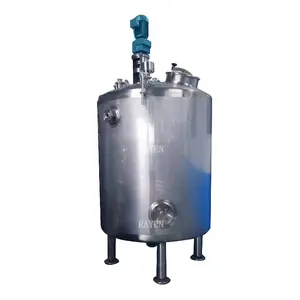 Factory Price Stainless Steel Industrial grade liquid Mixing fixed jacket kettle mixing tank with agitator