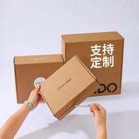 Recycelbare Kraftpapier-Box Wellpappe-Versandverpackung Box mit Abreißstreifen Versandkartons für Kleinunternehmen