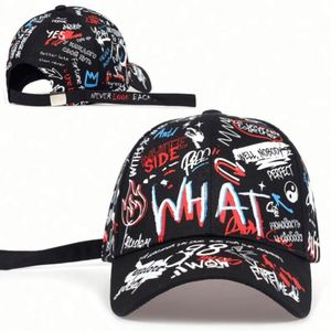 Casquettes de baseball structurées à 6 panneaux, imprimées et brodées en 3D, style graffiti, unisexe adulte, avec détails métalliques, vente en gros, direct usine - Product Image 5