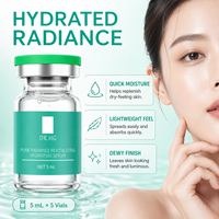 DRHG Sérum Visage Hydratant à l'Acide Salicylique et à l'Acide Hyaluronique Ampoules Pure Radiance Soin Revitalisant pour la Peau 10 x 5ml