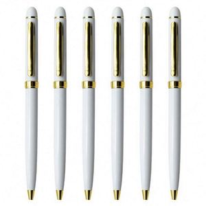 Vente en gros de cadeaux promotionnels bon marché Sofitel Hotel stylo à bille fin en métal torsadé stylo en plastique publicitaire avec logo - Product Image 2