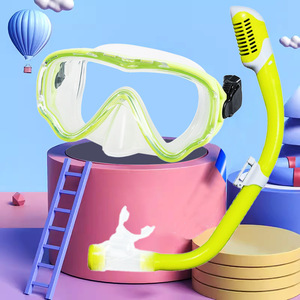Máscara de Snorkel para Niños, Lentes de Plástico Completamente Secas, Silicona Líquida, Deportes Acuáticos, 6+ - Product Image 2