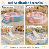 Piscine à balles en mousse souple pour enfants avec balles, aire de jeux ronde pour bébés, équipement de jeu intérieur pour la maison