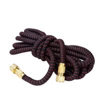 BOYI Modèle 4269 Enrouleur de tuyau d'arrosage télescopique 3x, durable, facile à utiliser, en aluminium avec tube intérieur en TPE, pour usage domestique, DIN