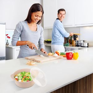 Boîte à pâte en silicone avec couvercle, panier de fermentation pour pain, antiadhésif, facile à nettoyer, outils de cuisson pour la cuisine - Product Image 6