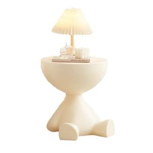 Table basse en résine créative, design moderne et contemporain, table d'appoint mobile pour chambre à coucher, salon, petit appartement - Product Image 5