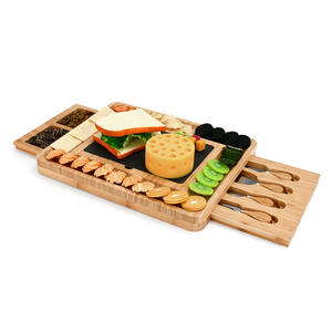 Ensemble planche à fromage et couteau-Planche à charcuterie en bois-Plateau de qualité supérieure et plateau à viande de service - Product Image 2