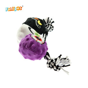 Çin tedarikçisi sevimli cadılar bayramı tasarım römorkör naylon doldurulmuş Squeaky özel yumuşak peluş oyuncak köpek - Product Image 4