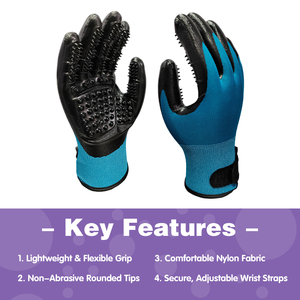 Guantes DE SEGURIDAD diarios para mascotas, manoplas suaves para gatos, perros, caballos, baño y masaje, antiestático, duradero, lavable a máquina - Product Image 3