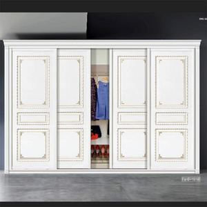 Armario de Dormitorio Corredizo Personalizado de Estilo Europeo - Product Image 1