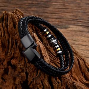 High Quality Wholesale Fashion Multi Layer Genuine Leather <b>Bracelet</b> - Product Image 2