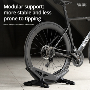 Soporte de Estacionamiento para Bicicletas, Soporte de Exhibición para Bicicletas de Montaña, Soporte Fijo con Reposapiés, Base Ajustable para Uso Doméstico - Product Image 3