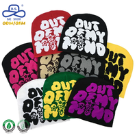 Gorro de Punto con Diseño de Estrella y Texto Personalizado, Etiqueta con Logotipo, para Unisex, Ropa Urbana de Invierno, Promoción