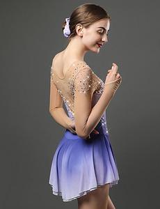 LIUHUO — robe de skate, style <span class=keywords><strong>tutu</strong></span>, maille, manches longues, couleur chair, tenue de spectacle pour enfants, bon marché, - Product Image 4