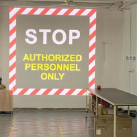 Projecteur Gobo LED pour signalisation de sécurité au sol en zone à charge limitée pour grue suspendue, pour atelier industriel et avertissement du personnel de levage