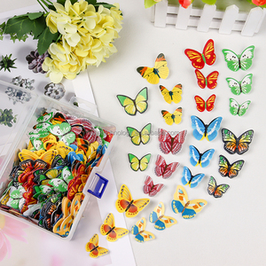Papillons en papier gaufrette personnalisés prix de gros ingrédient de cuisson décoration comestible arrose bonbons pour la décoration de gâteau - Product Image 5