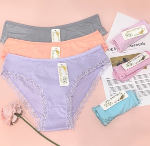 12 Pezzi/Confezione Intimo Donna Taglie Forti Tinta Unita all'Ingrosso <span class=keywords><strong>6</strong></span> Colori Lingerie Comoda per Donne - Product Image 3