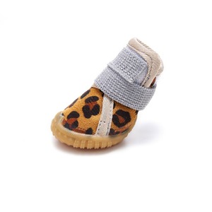 Bottes d'hiver pour chiot, imperméables, antidérapantes, semelle en caoutchouc, faciles à enfiler, doublure en polaire, <span class=keywords><strong>protection</strong></span> des <span class=keywords><strong>pattes</strong></span>, chaudes - Product Image 4