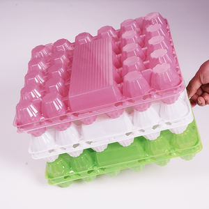 PET alt kapak yumurta tepsisi Blister ve kapaklı ambalaj saydam pembe yeşil beyaz renkler gıda sınıfı - Product Image 1