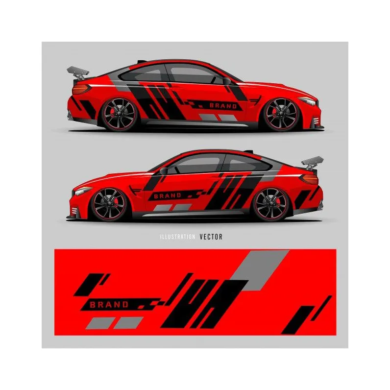 custom advertising logo printing stickers Race Wall Sticker rally car stickers for event activities